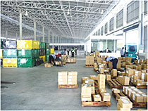 Inside the warehouse